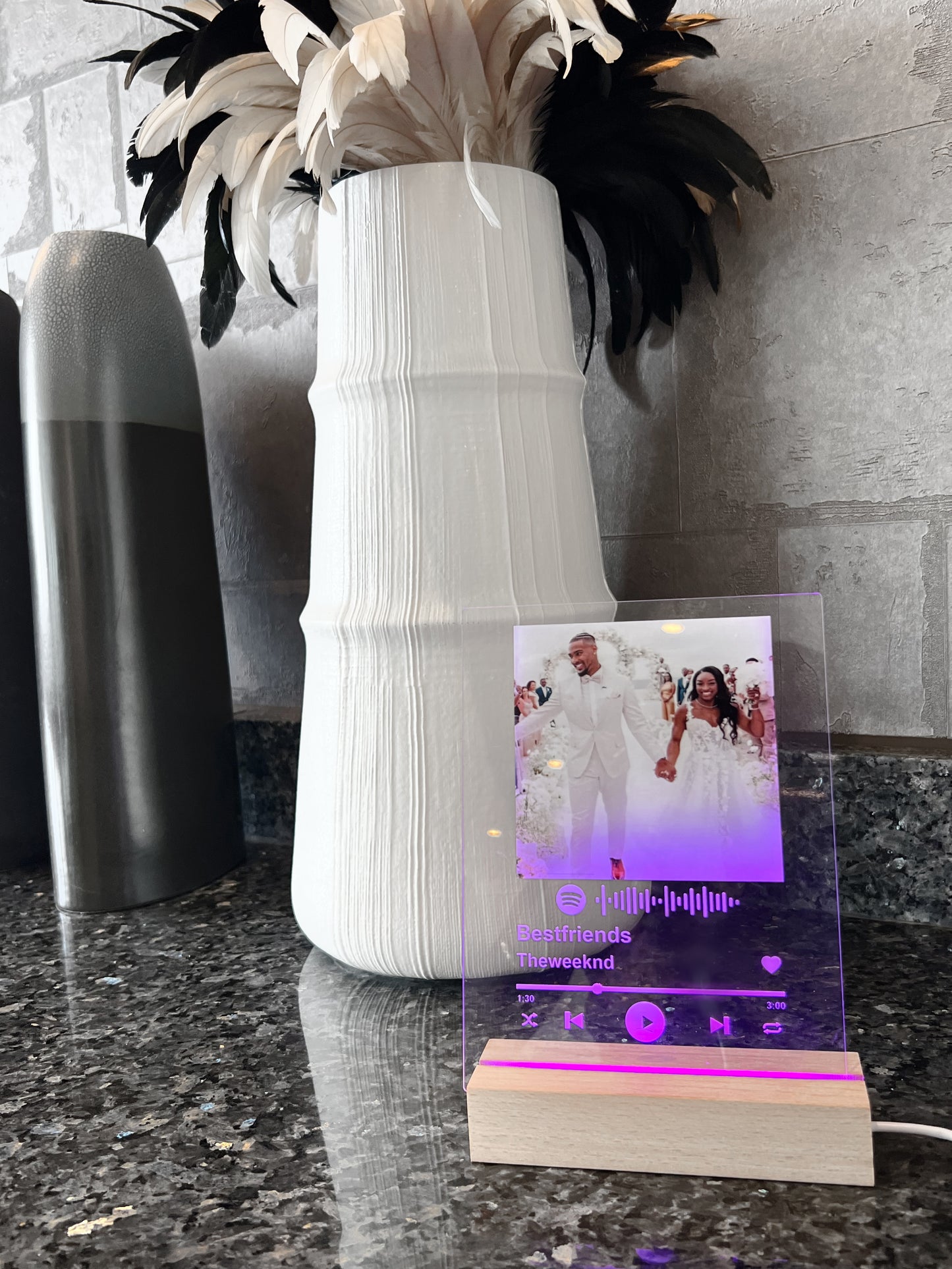 Custom Spotify Plaque – Photo & Song Gift (Design 2)