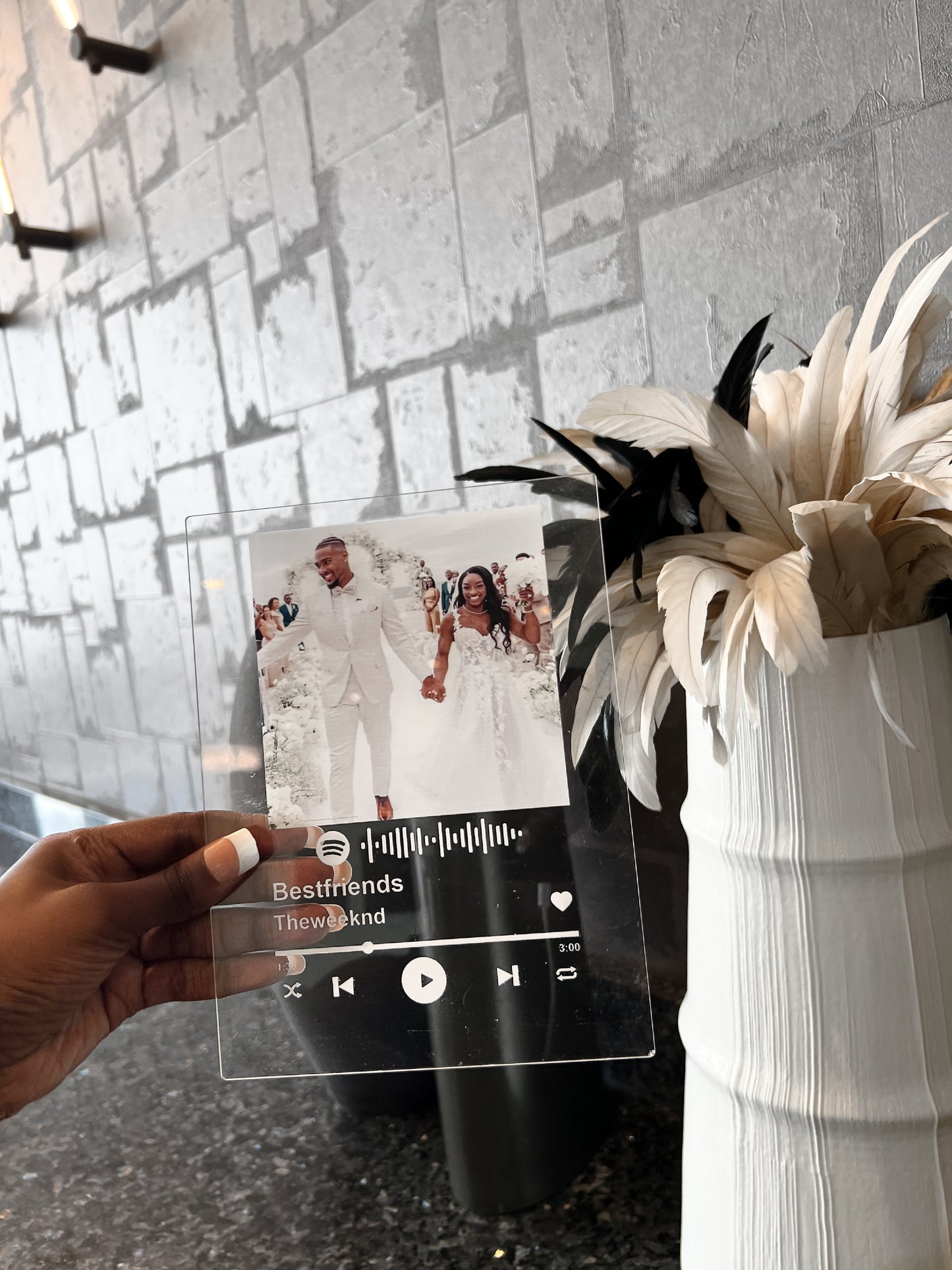 Custom Spotify Plaque – Photo & Song Gift (Design 2)